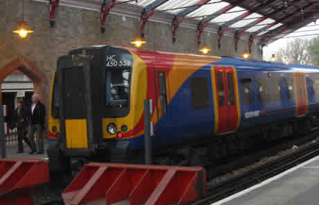 South West Train At Windsor Riverside Station