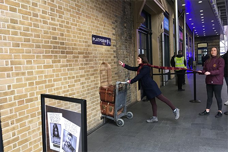 Platform 9 3/4 at Kings Cross Station, London