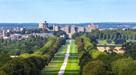 windsor great park with view towards windsor castle