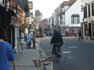 Eton High Street With Windsor Castle in Background