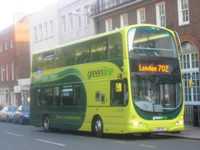 Green Line Bus At Windsor