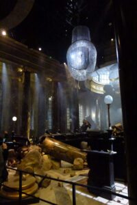 Gringotts Wizarding Bank destroyed by dragon at Warner Bros Studio Tour London - The Making of Harry Potter