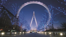 London Eye Christmas lights