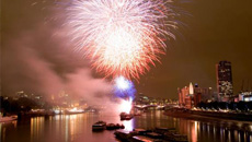 Thames cruise and fireworks new years eve