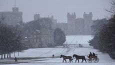 Windsor Castle, in snow