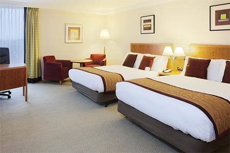 London Heathrow hotel family room at Crowne Plaza