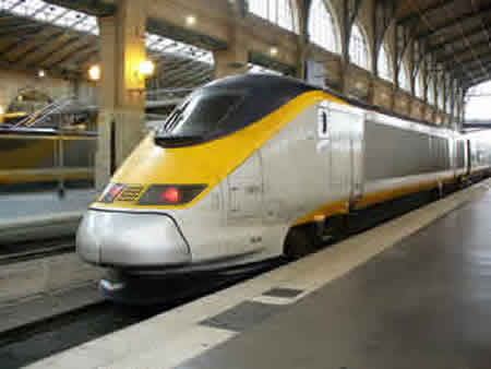 Un tren Eurostar Kings Cross St Pancras Londres