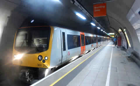 Heathrow TFL Train at Heathrow Airport