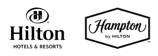 DoubleTree by Hilton and Hampton by Hilton are sister Hilton hotel brands