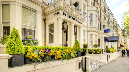 City Continental mid-range hotel in Kensington, London