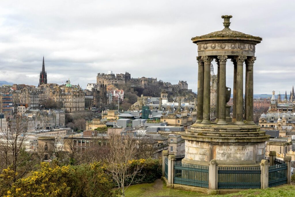 View from Calton Hill over Edinburgh