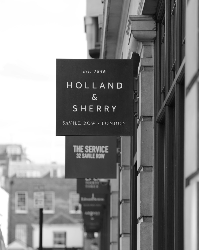 Row of shops on Savile Row