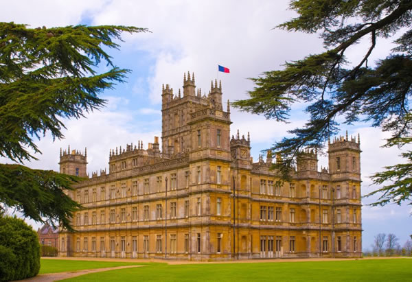 Highclere Castle through trees