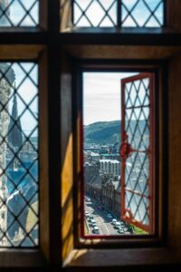 View from Edinburgh Castle from window