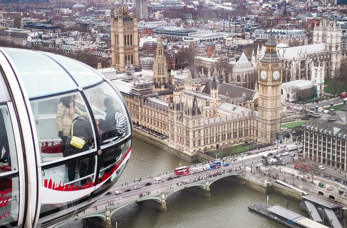View of Big Ben from the London Eye