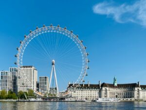 London Eye from North bank of river