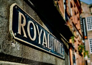 Royal Mile roadsign