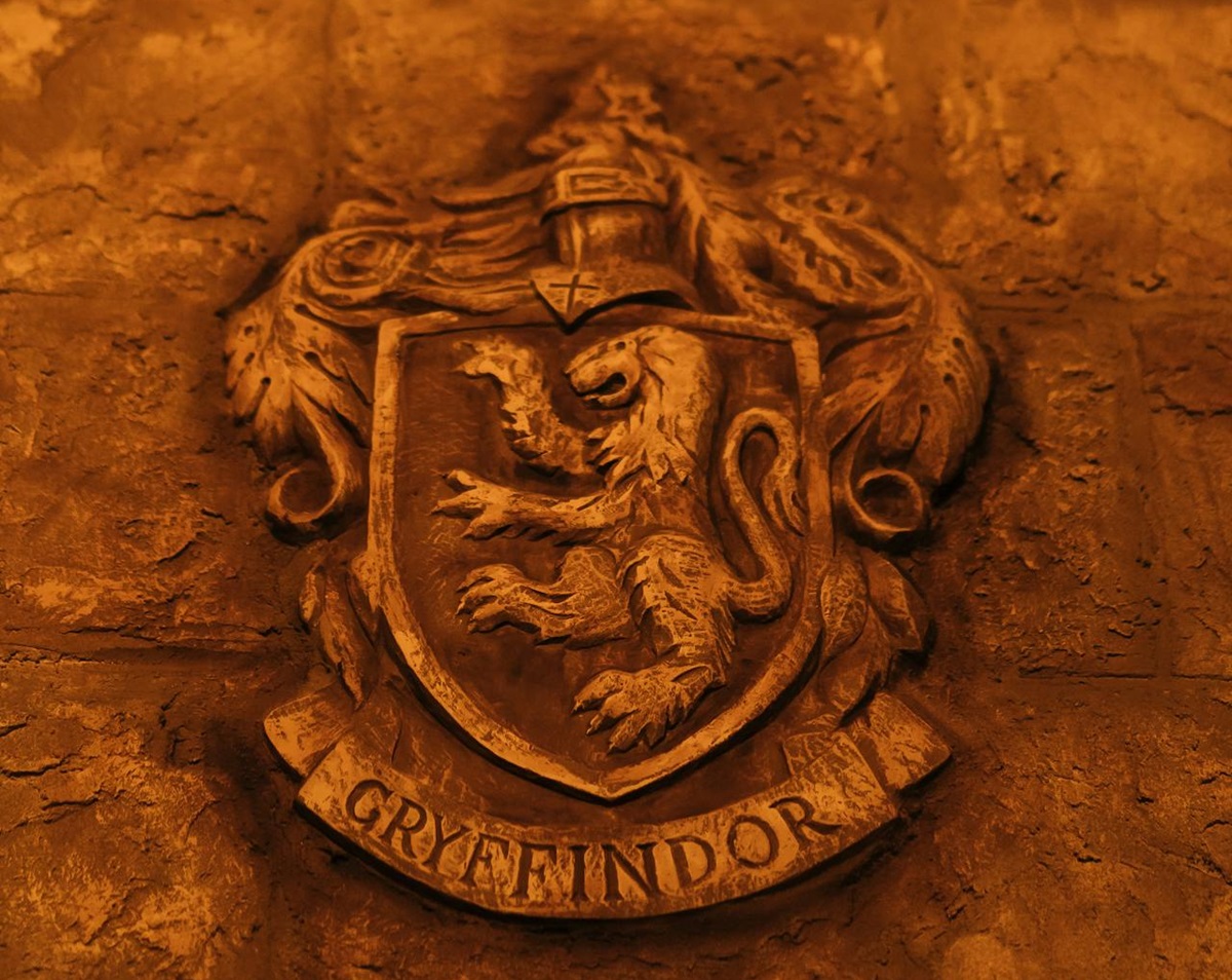 Gryffindor Shield on wall