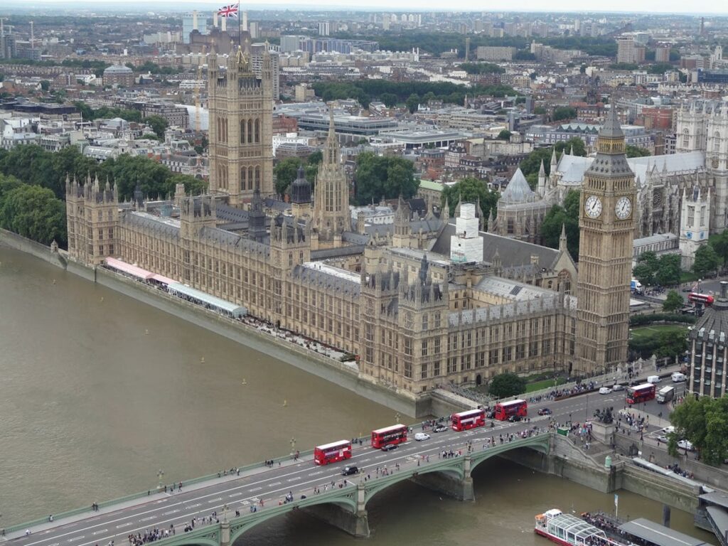 Views over Westminster and Big Ben