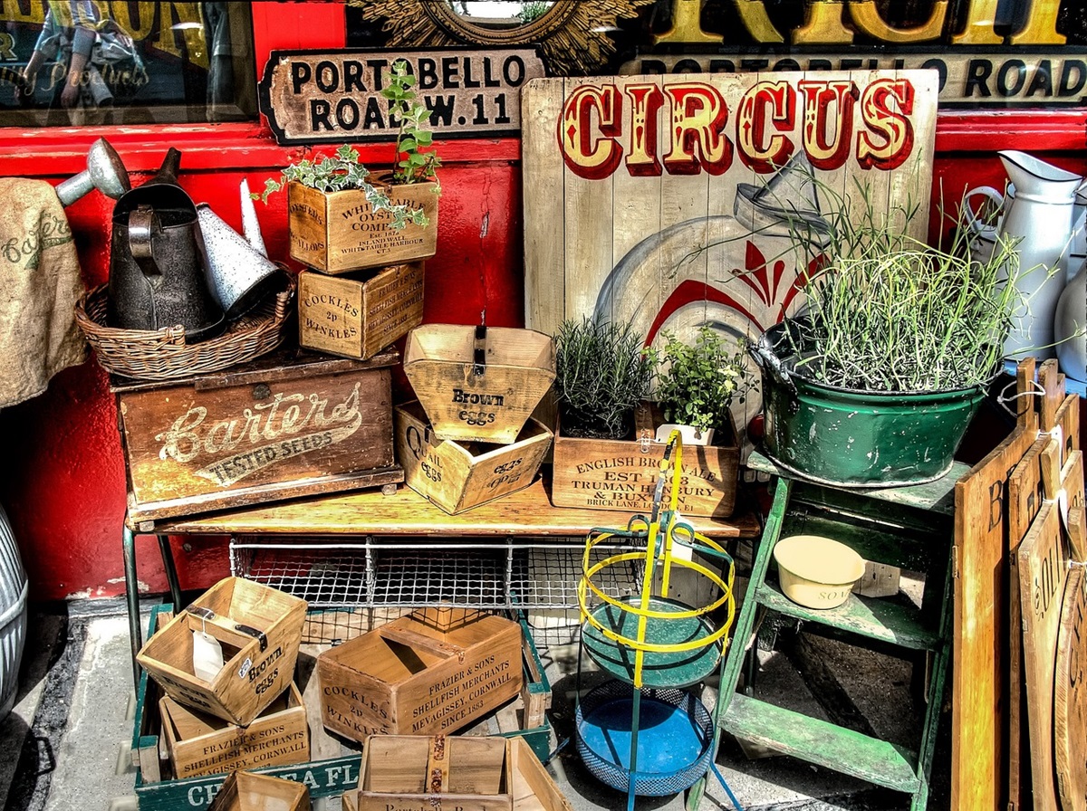 Market stall on Portobello Road