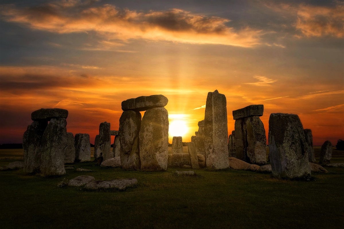 Sunrise over the stones