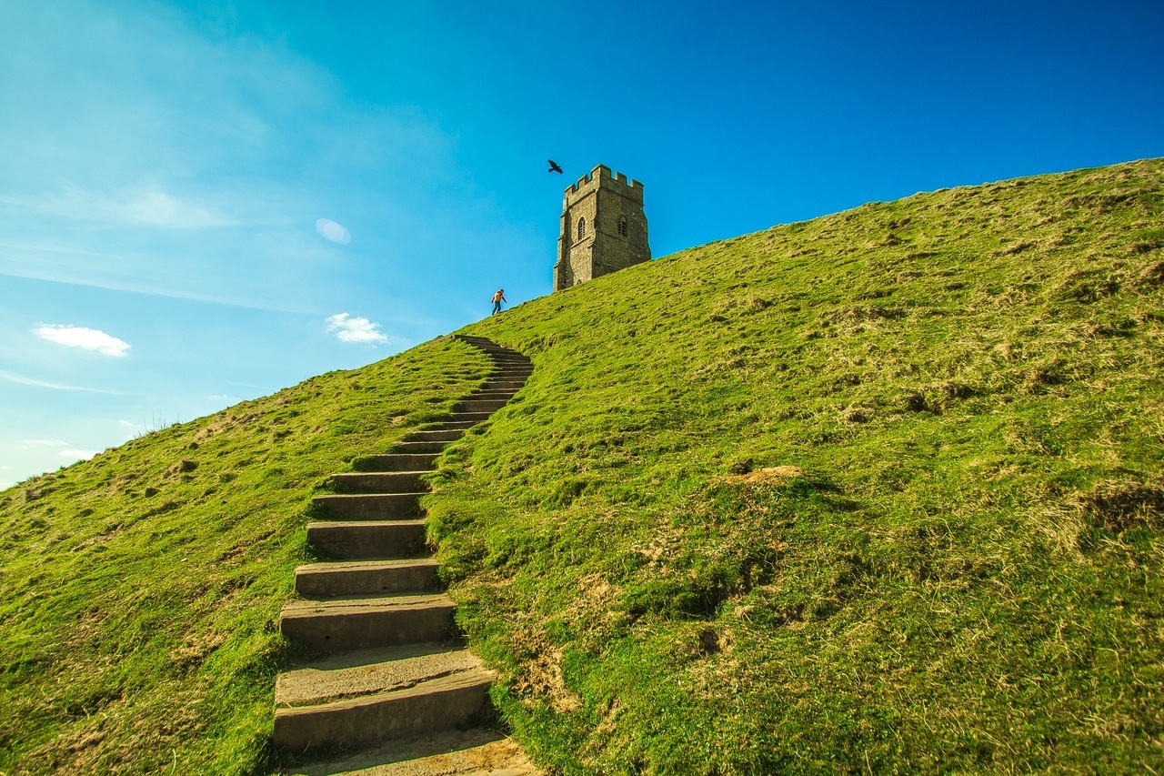 View up to St Michaels Tower