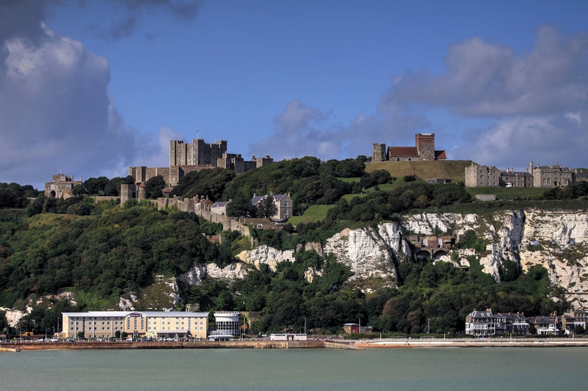 Dover Castle on clifftop