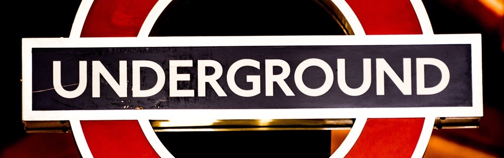 Iconic London Underground sign