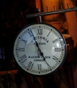 Victoria Station railway clock London