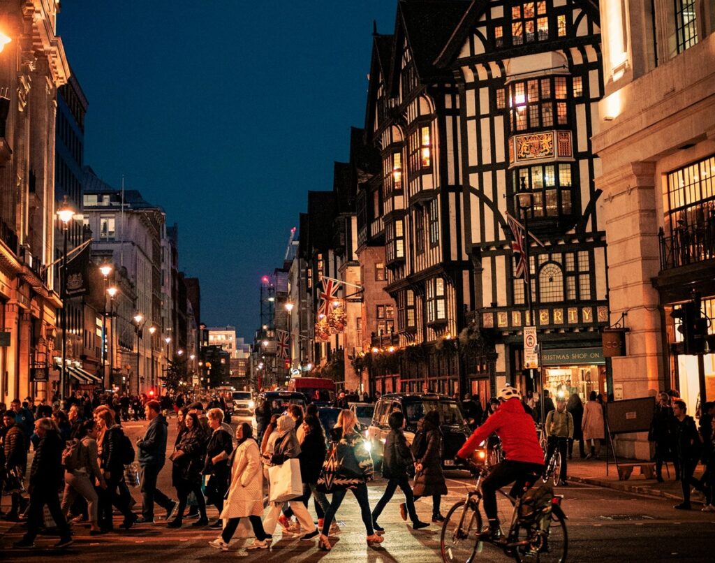 Mayfair at night
