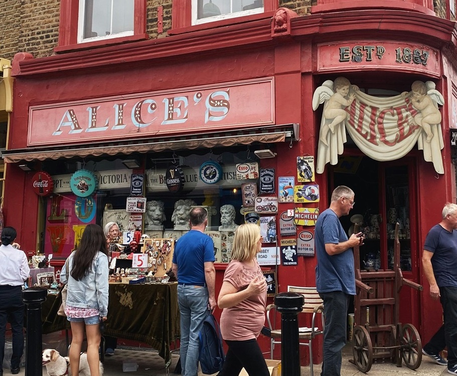 Mr Gruber's Antique Shop Alice's on Portobello Rd