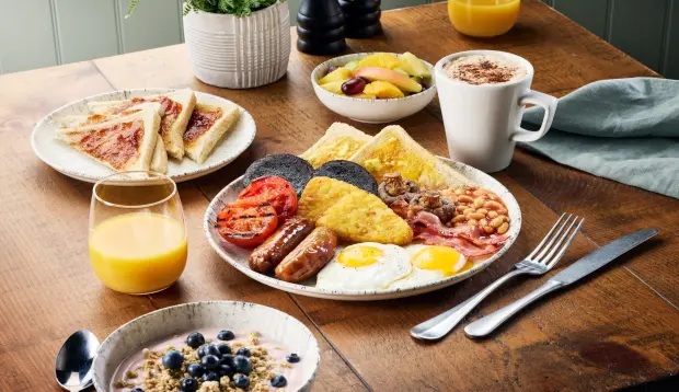 All-you-can-eat breakfast at the Premier Inn