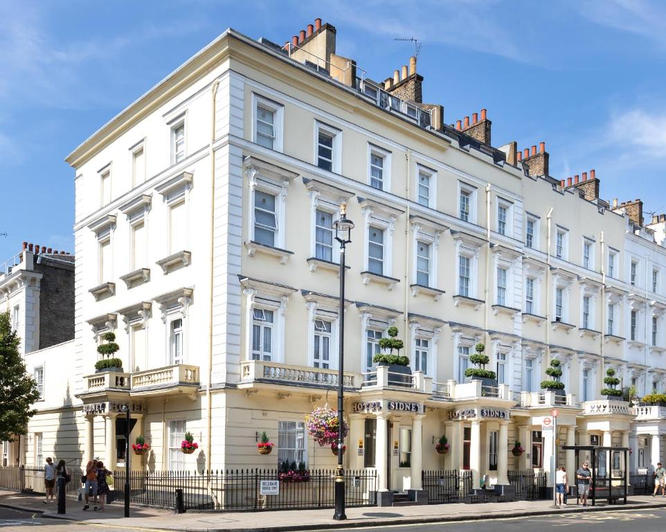 External view of the Sidney Hotel Victoria London