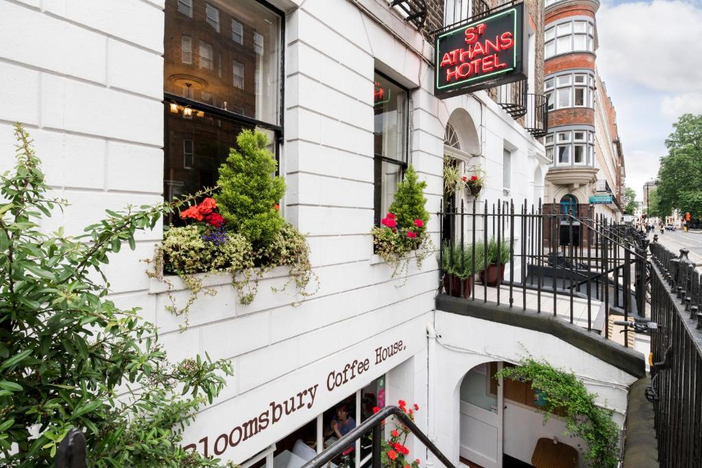 External view of the St Athans Hotel Bloomsbury London