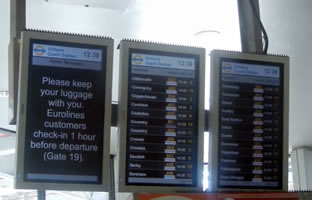 Coach station signs