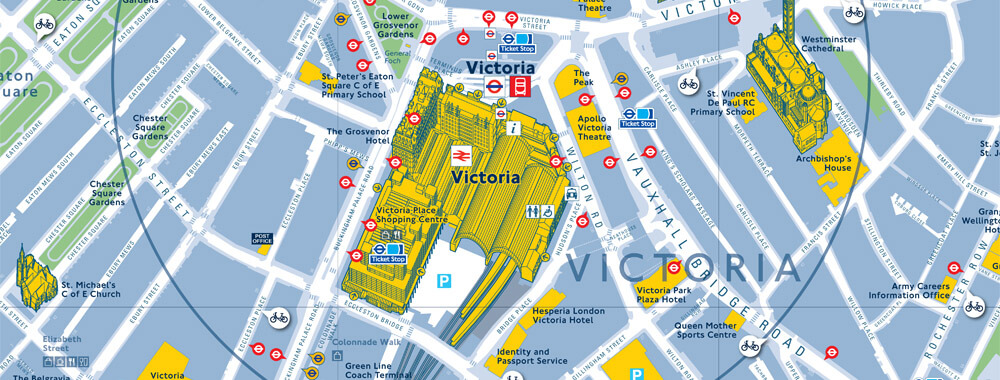 Victoria Train Station Map