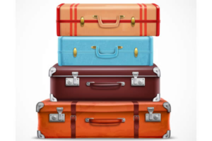 Pile of suitcases