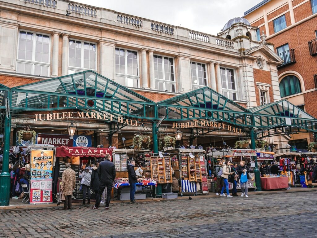 Covent Garden market stalls