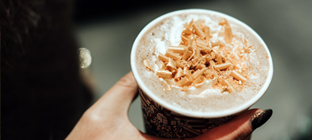 Hot Chocolate take-away at Paddington Station