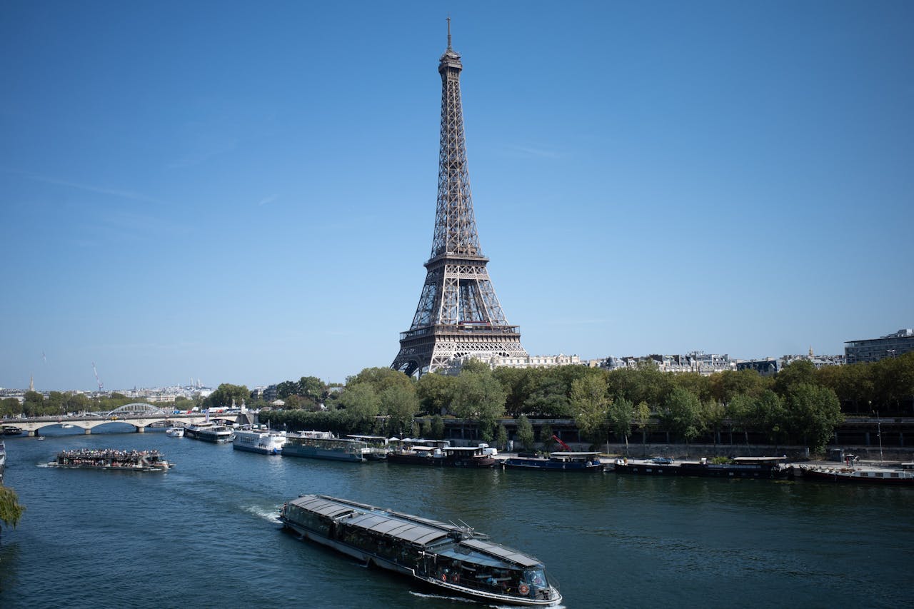 River Seine with Eiffel Tower