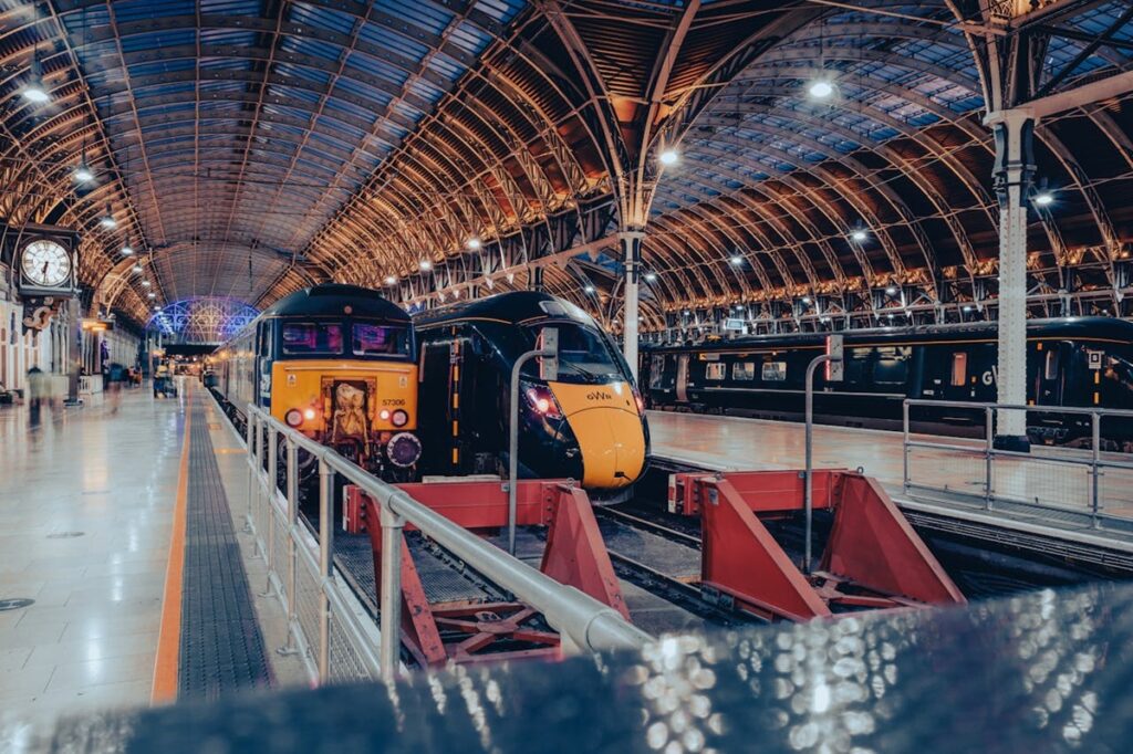Trains at platform in Paddington Station