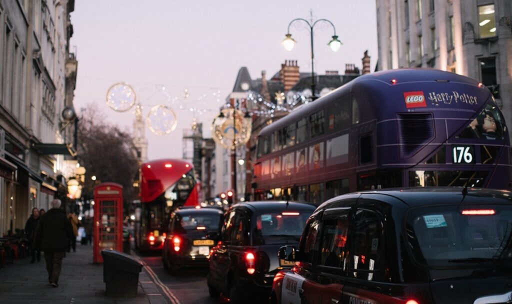 London traffic jam