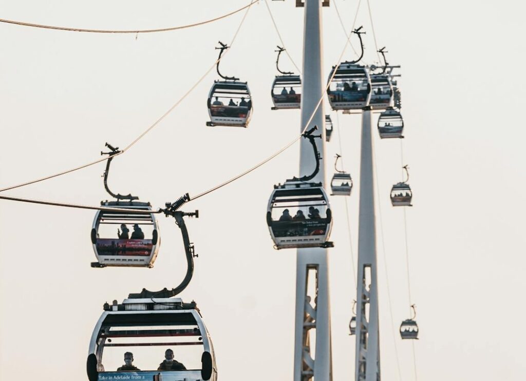 Close up of IFS Cloud Cable Cars