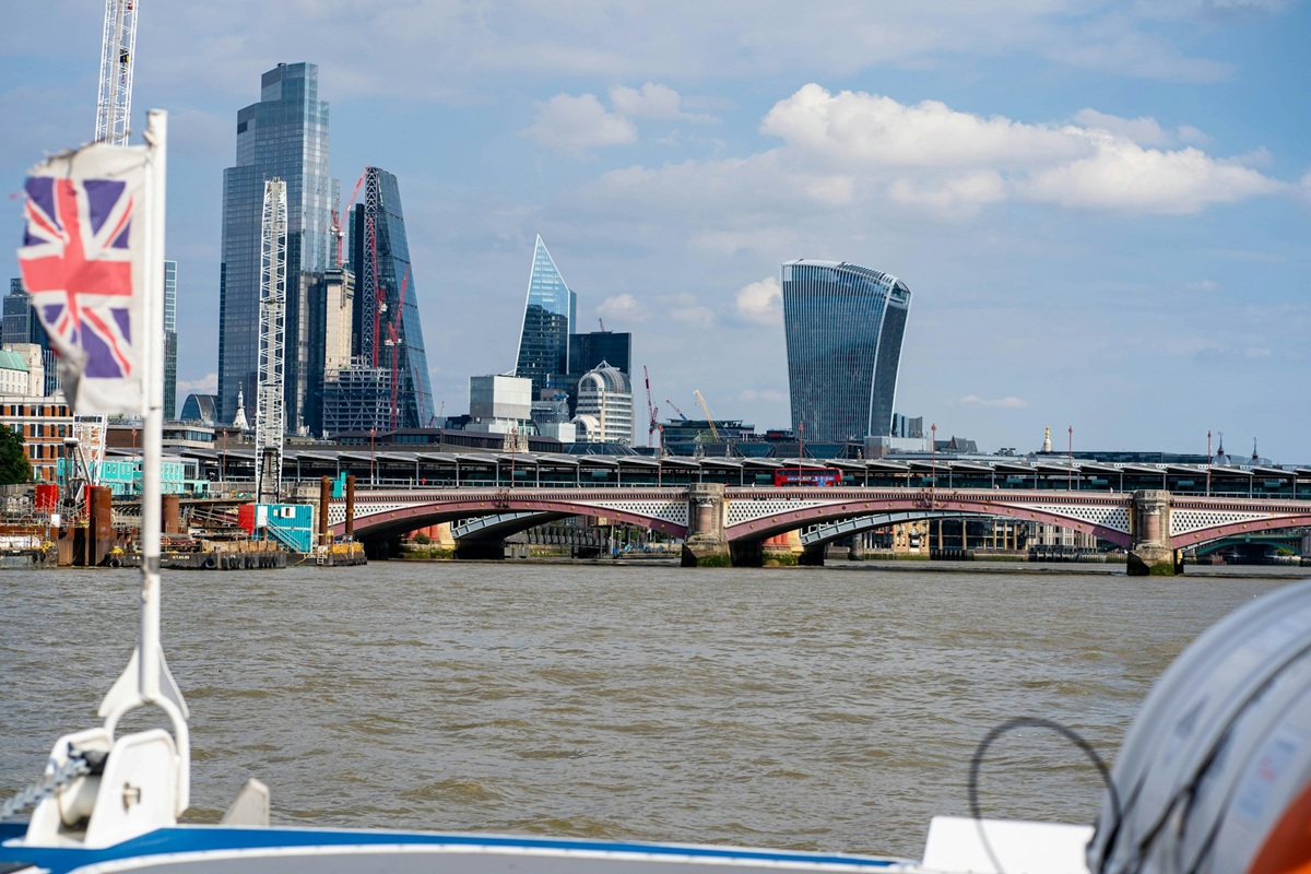 View from the River on a boat cruise