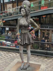 Statue of Amy Whitehouse in Camden