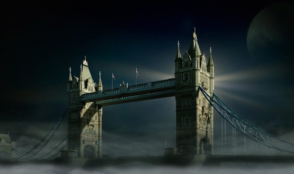 Tower Bridge in the fog