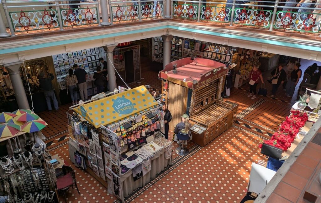 Camden Indoor market stalls