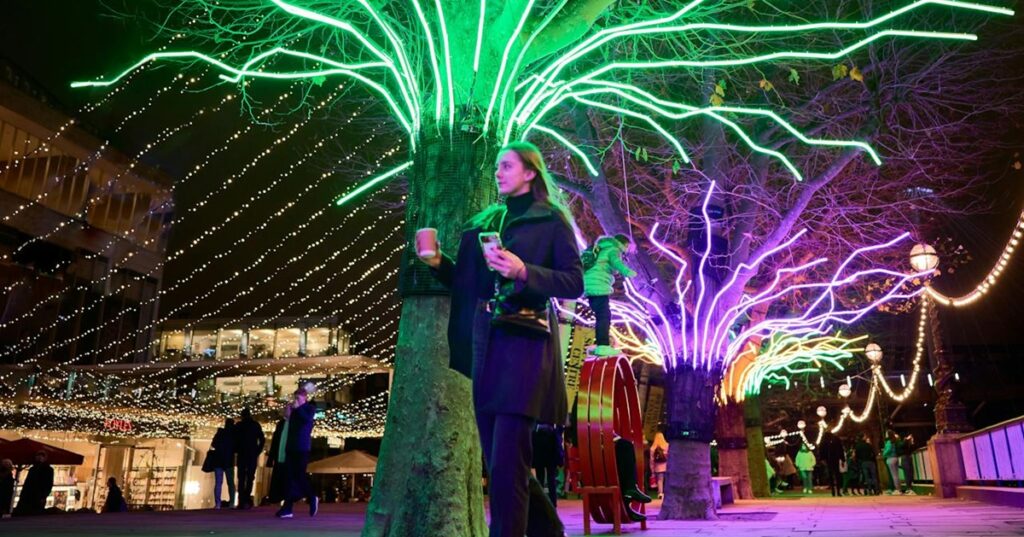 Christmas market at Southbank