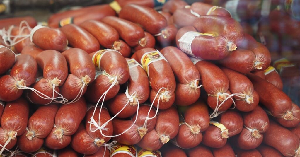 A  selection of German Sausages