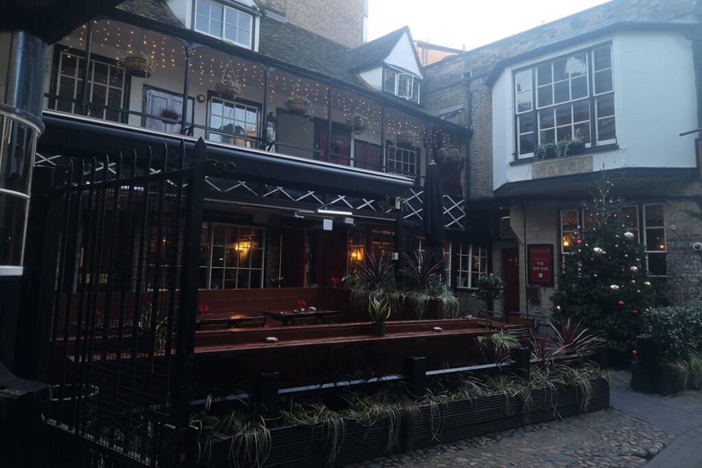 The Eagle Courtyard showing 1st floor open window